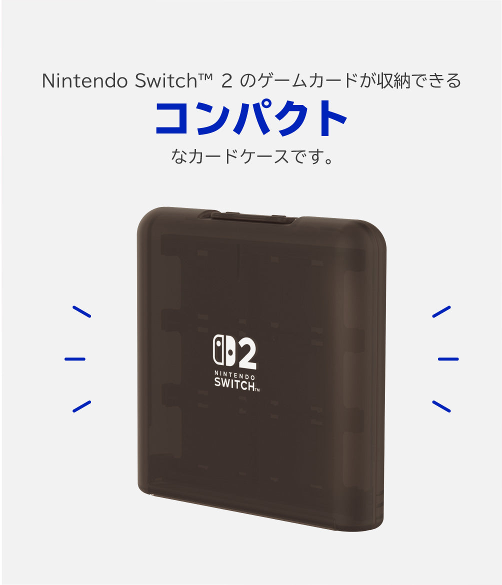 SW-2 HORI CARD CASE 12 FOR NINTNEDO SWITCH 2 - CLEAR BLACK [ACC]